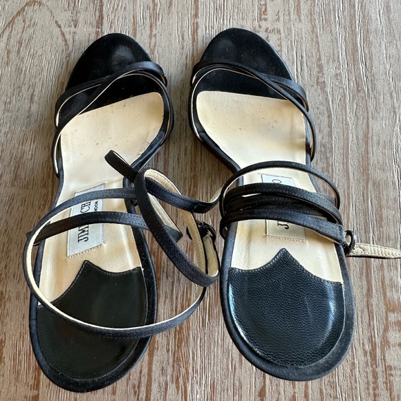 Jimmy Choo Black Satin Stiletto Heels 39 - Picture 8 of 12